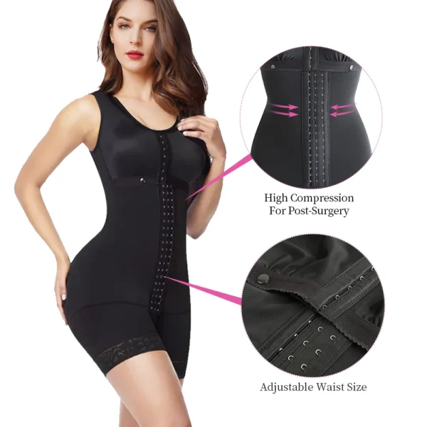 S-SHAPER High Compression Open Postpartum Bodysuit | Tummy Control Butt Lifter Corset Fajas - Image 2