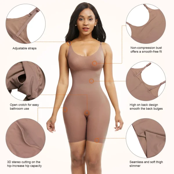 Premium Slim Fit Full-Body Shaper with High Waist Tummy Control, Hip Enhancer & Butt Lifter for Women