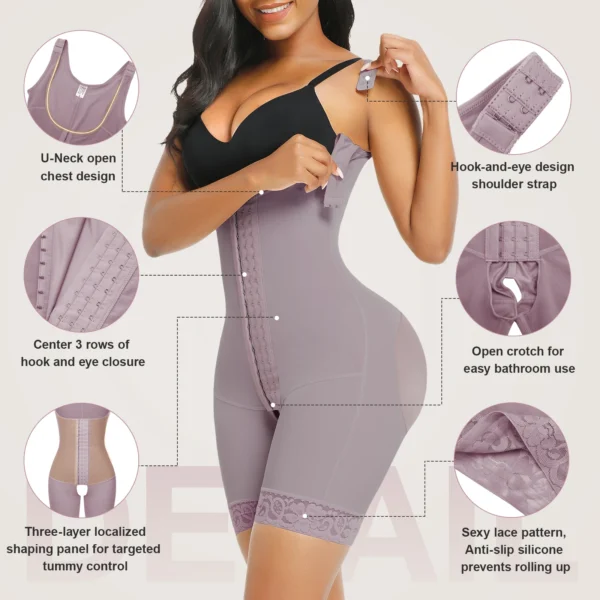 Body Shaper Hooks Compression | Slimming Woman Bodysuits Shapewear