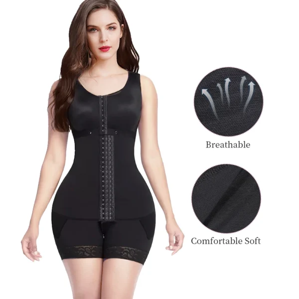 S-SHAPER High Compression Open Postpartum Bodysuit | Tummy Control Butt Lifter Corset Fajas