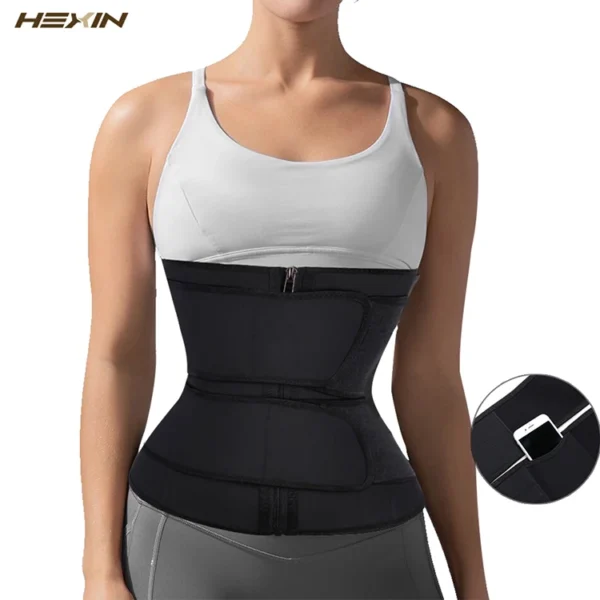 Adjustable Double Belt Compression Waist Trainer | W/New Phone Pocket - Image 6