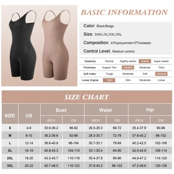 High Quality | High Waist Abdomen Control Women Slim Body Shaper | Butt Lifter Pants Full Body Shapewar - Image 5