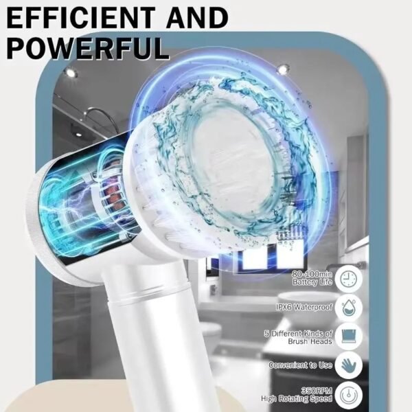 Electric Spin Scrubber | The Ultimate Power Cleaning Brush for Every Surface! 🏡✨ - Image 6
