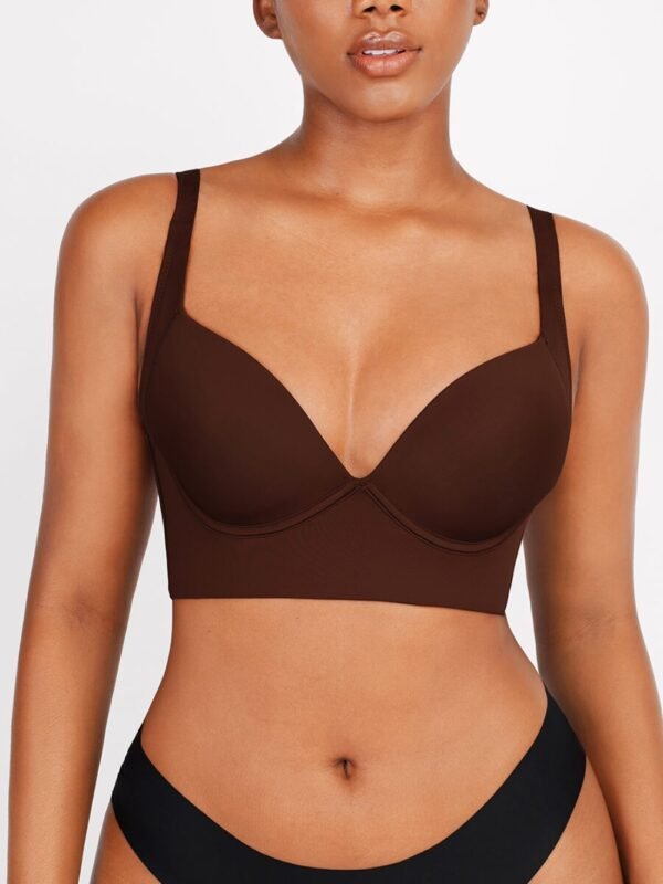 Full coverage push-up shaping bra in nude color