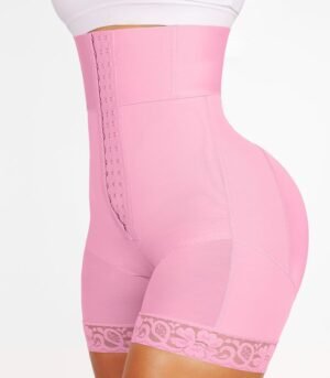 Anti-roll lace leg opening on butt lifting shaper