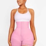 Anti-roll lace leg opening on butt lifting shaper