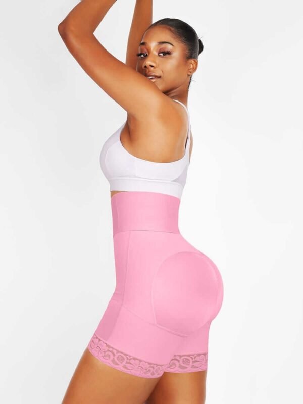 Peach-lift hip design on high-waist body shaper for women