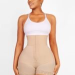 Anti-roll lace leg opening on butt lifting shaper