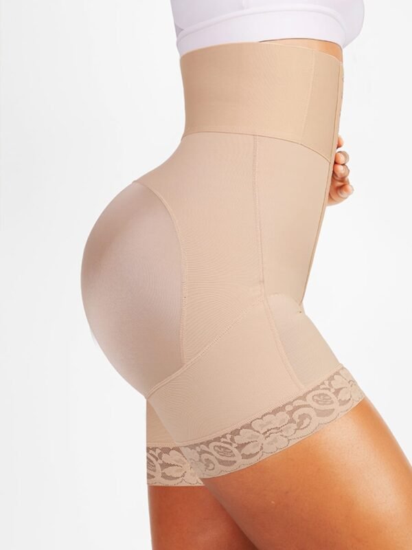 Side view of shapewear showing waist support and hip contouring