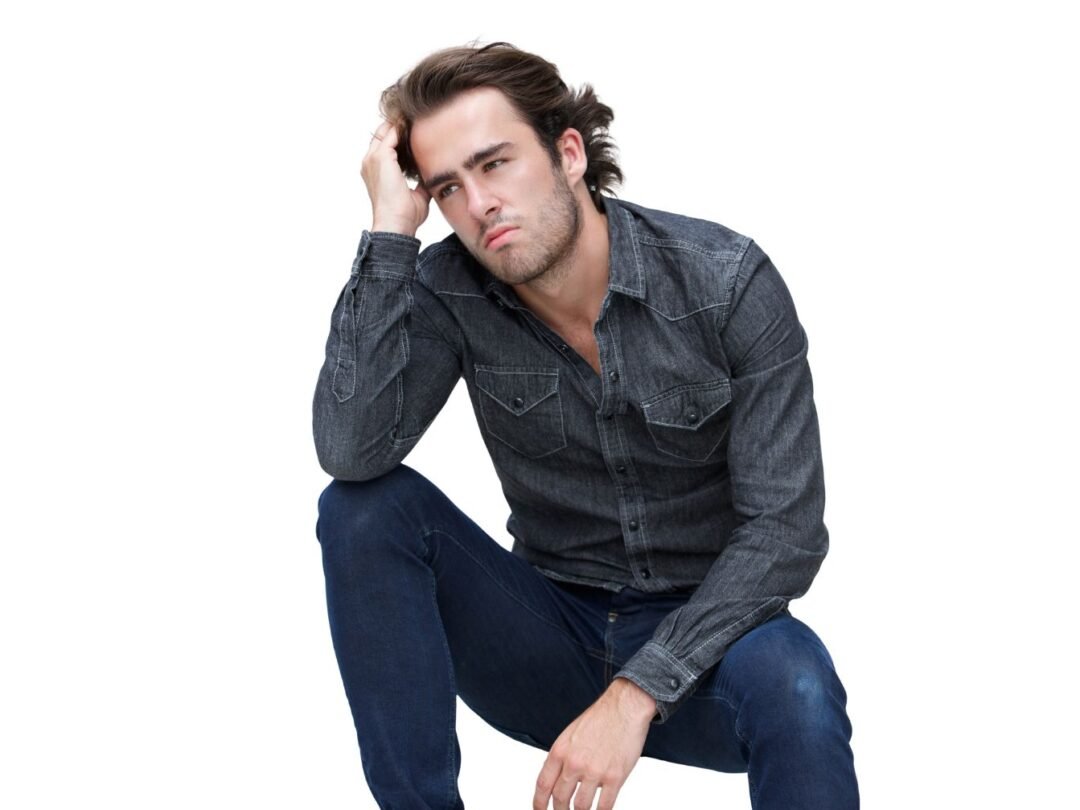 man siting alone