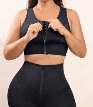 Sports Bra | Zipper Design Women Sports Bra