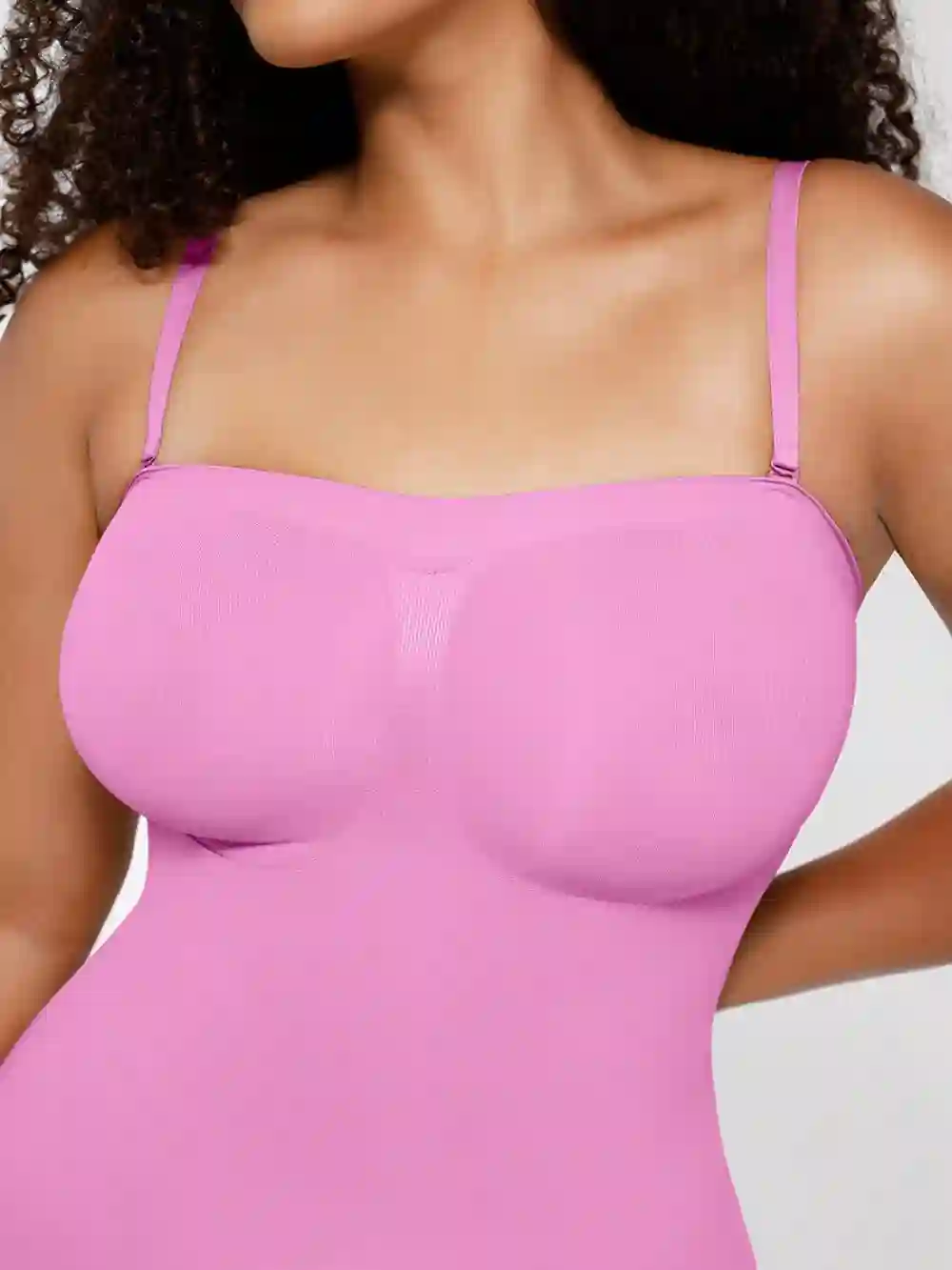 ShapeDegre Strapless Shapewear Butt Lifting Tummy Control Bodysuit, top front look