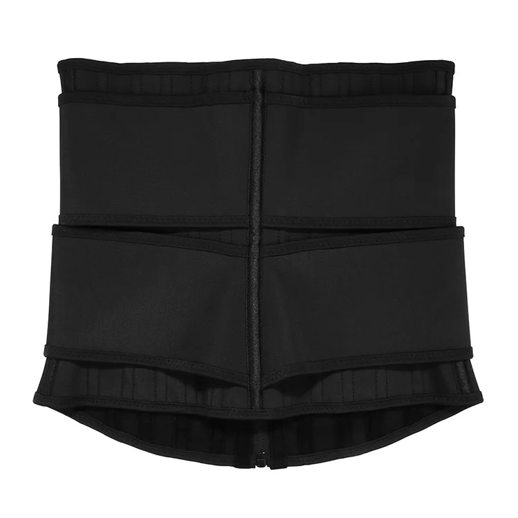 New Pattern 25 Steel Boned Waist Tummy Control Custom Logo Double Strap Waist Trainer
