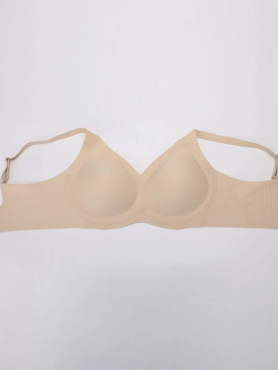 Jelly Support Wireless Seamless T-Shirt Bra for Large Breasts - Image 5