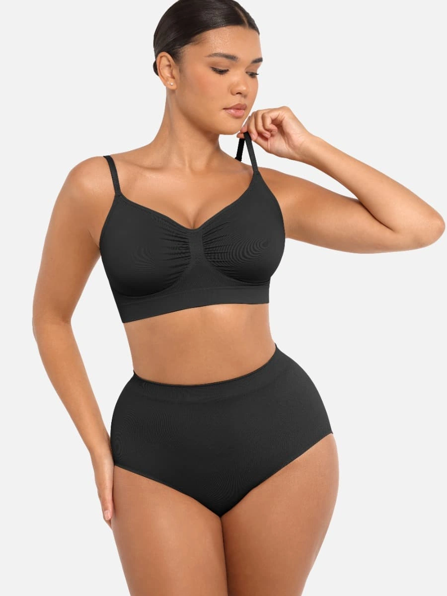 Wireless Supportive Shaping Bra with Adjustable Straps - Image 48