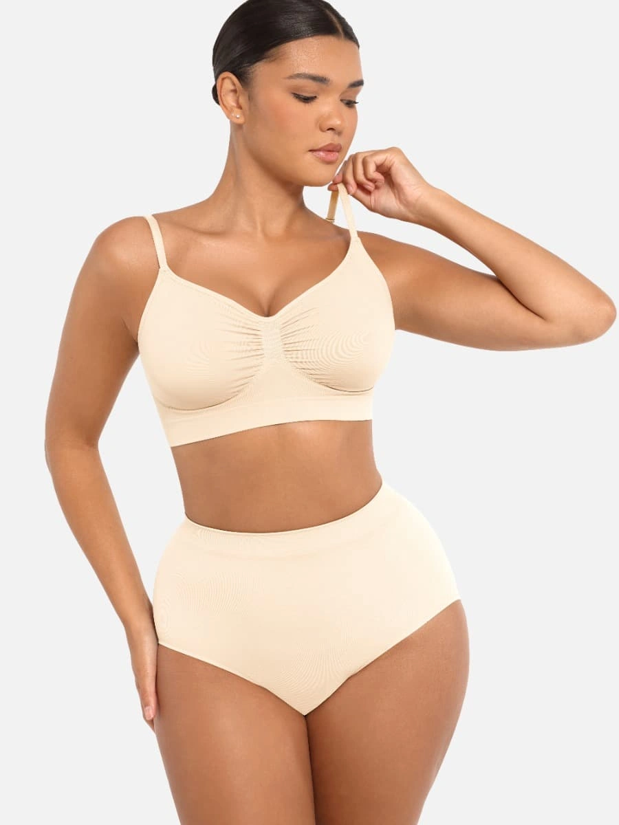 Wireless Supportive Shaping Bra with Adjustable Straps - Image 60