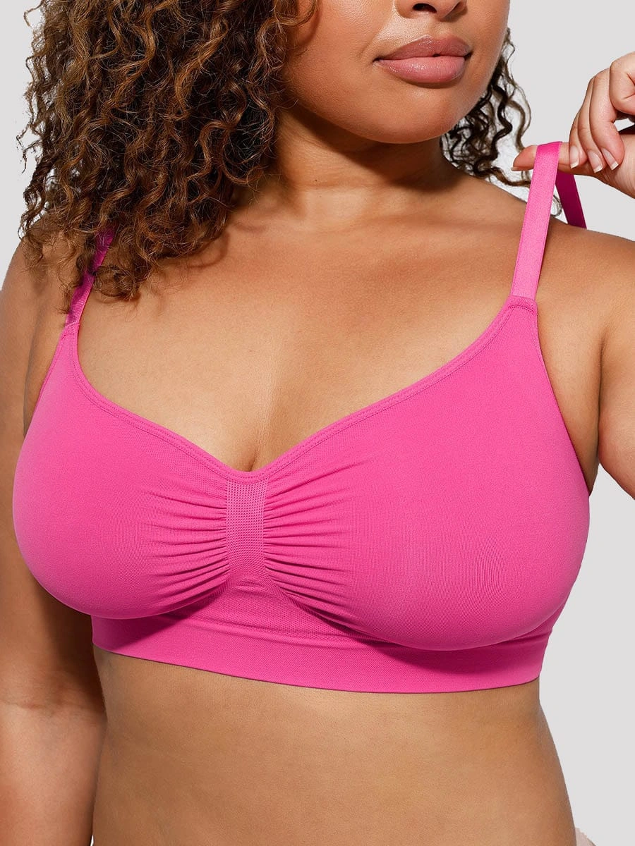 Wireless Supportive Shaping Bra with Adjustable Straps