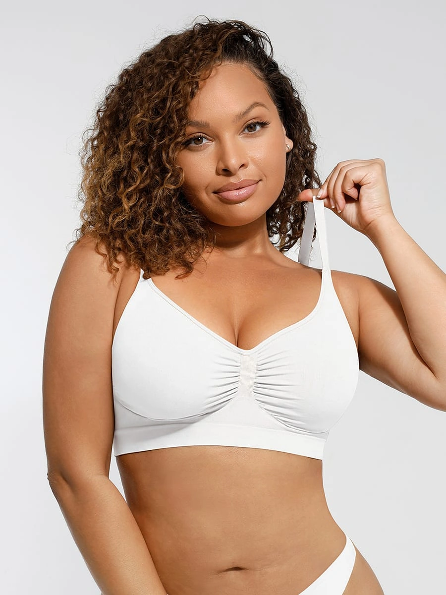 Wireless Supportive Shaping Bra with Adjustable Straps - Image 9
